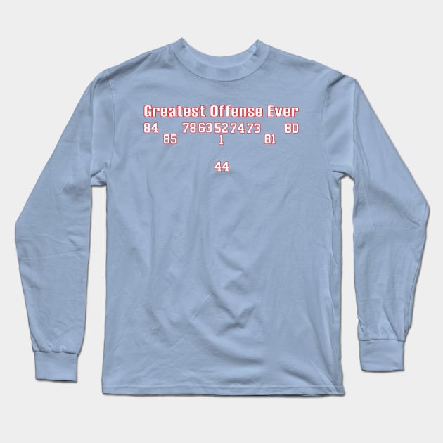 Houston Oilers Merch Greatest Run and Shoot offense ever Long Sleeve T-Shirt by Retro Sports